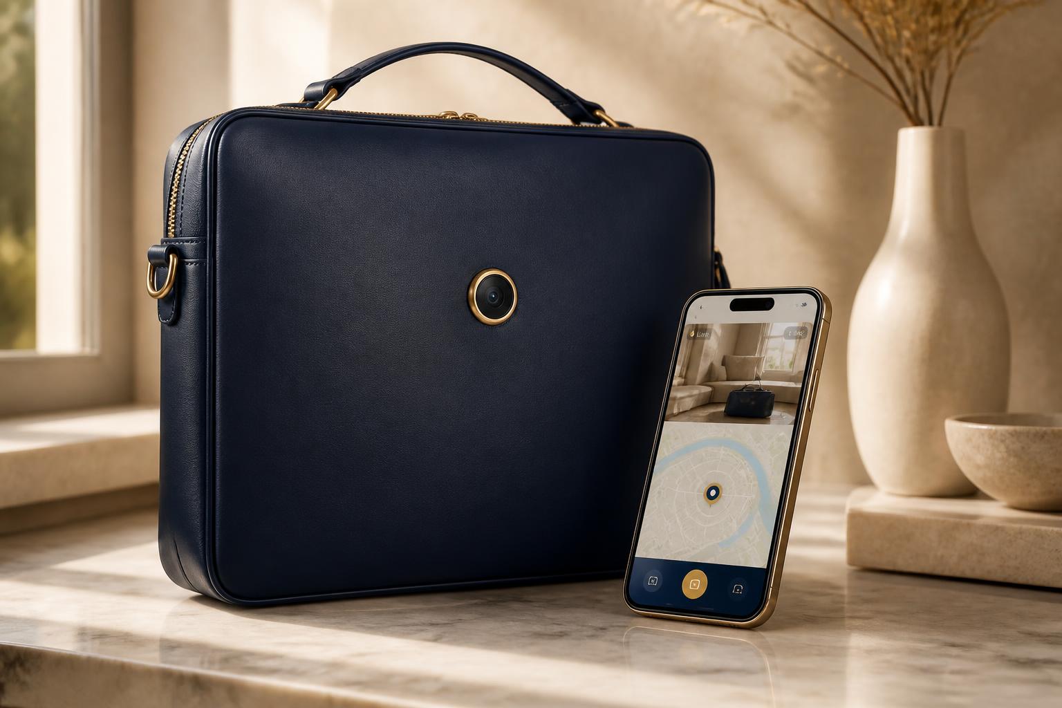 Premium BagCam carry good with small integrated lens and connected app